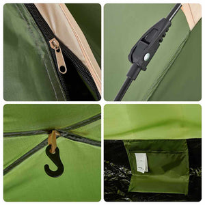 Campingzelt Grün 2 Personen Quick Release