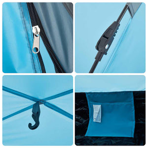 2-Personen Campingzelt Blau Quick Release