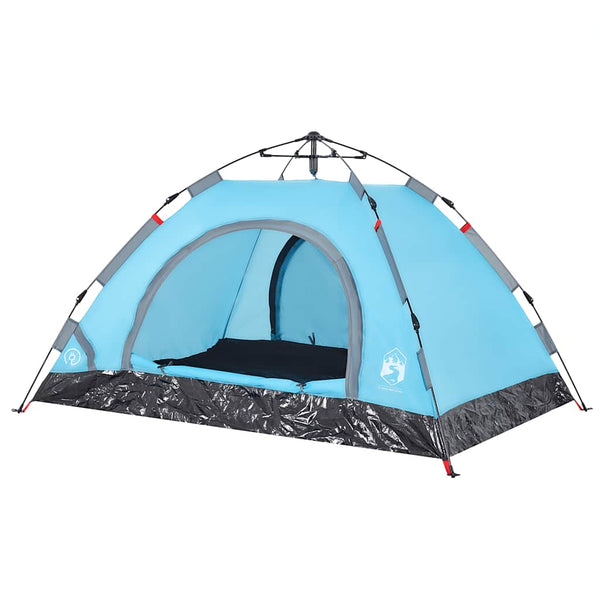 2-Personen Campingzelt Blau Quick Release