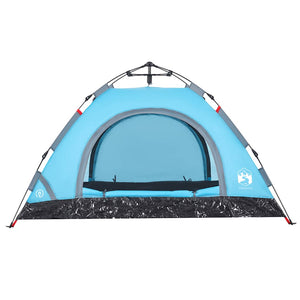 2-Personen Campingzelt Blau Quick Release