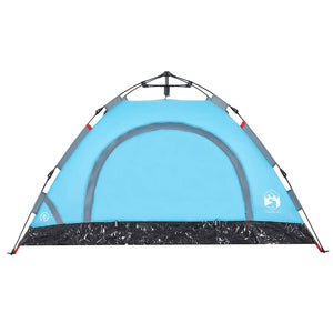 2-Personen Campingzelt Blau Quick Release