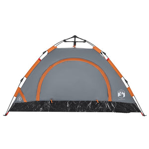 Campingzelt für 2 Personen, Grau/Orange