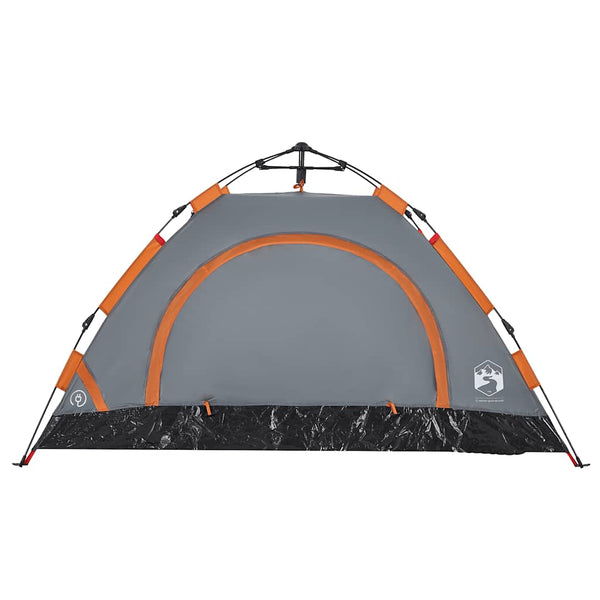 Campingzelt für 2 Personen, Grau/Orange