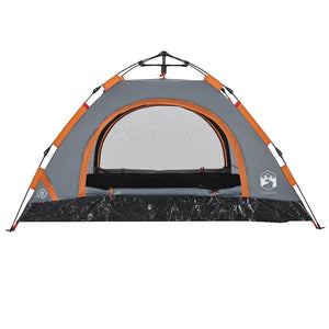 Campingzelt für 2 Personen, Grau/Orange