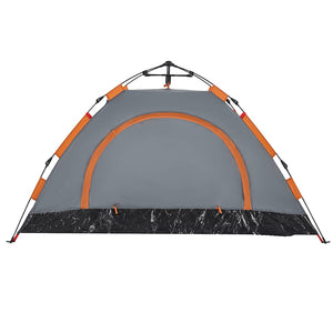 Campingzelt für 2 Personen, Grau/Orange