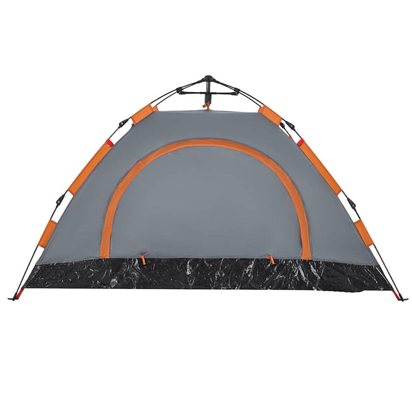 Campingzelt für 2 Personen, Grau/Orange