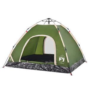 3-Personen Campingzelt Grün Quick Release