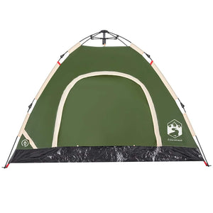 3-Personen Campingzelt Grün Quick Release