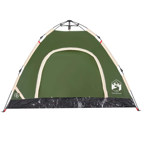 3-Personen Campingzelt Grün Quick Release