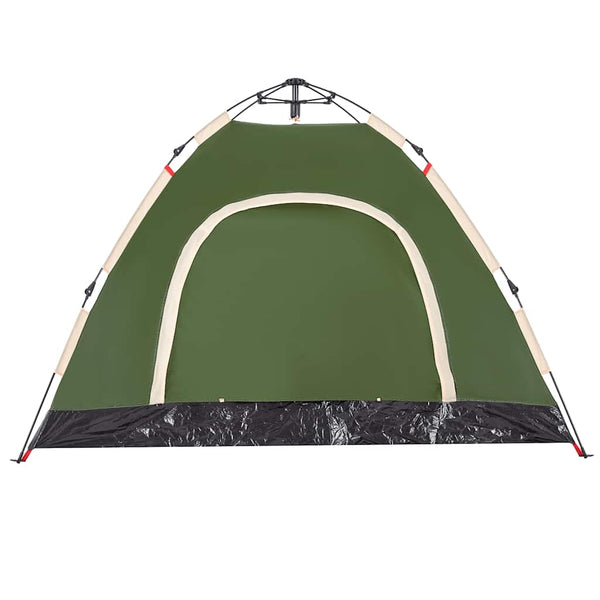 3-Personen Campingzelt Grün Quick Release