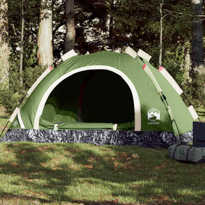 3-Personen Campingzelt Grün Quick Release