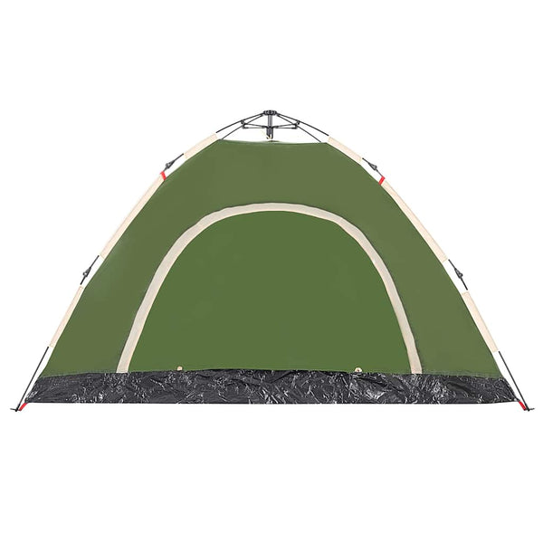 4-Personen Campingzelt Grün Quick Release
