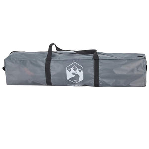 Campingzelt 4 Personen Grau/Orange Quick Release