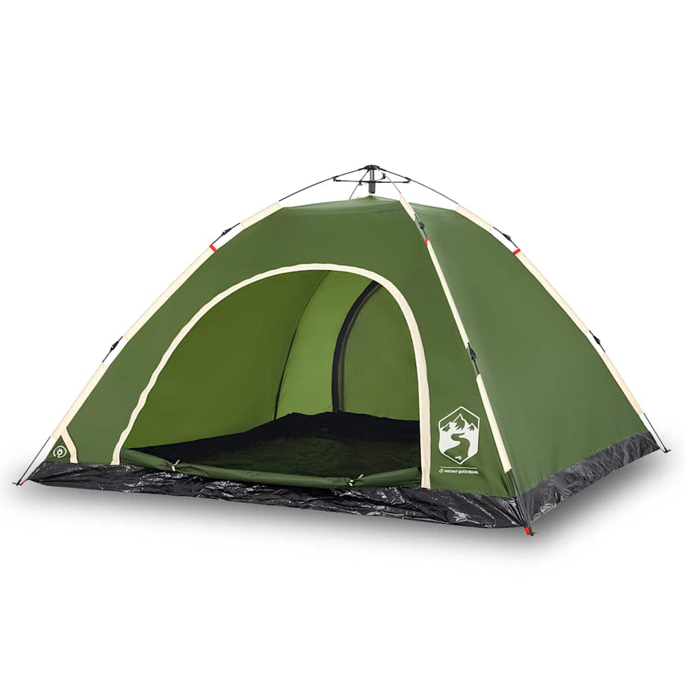 5-Personen Campingzelt Grün Quick Release