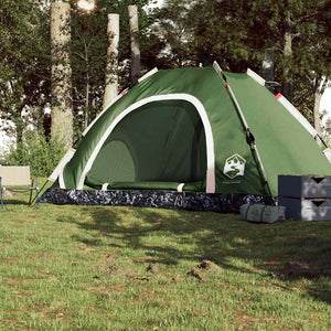 5-Personen Campingzelt Grün Quick Release