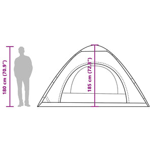 5-Personen Campingzelt Grün Quick Release