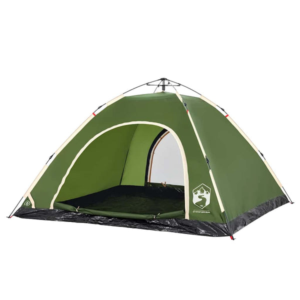 5-Personen Campingzelt Grün Quick Release