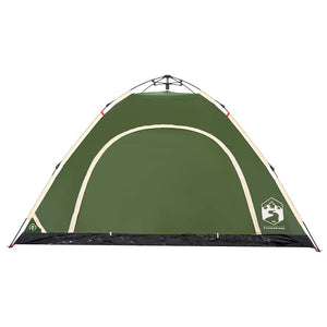 5-Personen Campingzelt Grün Quick Release