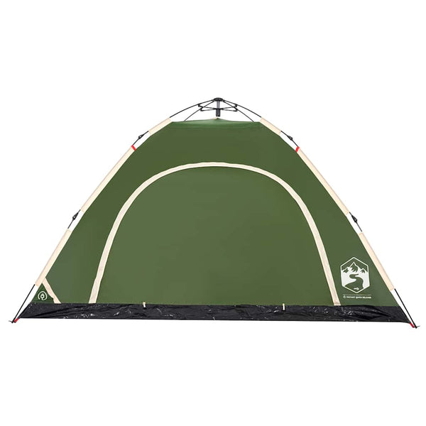5-Personen Campingzelt Grün Quick Release