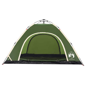 5-Personen Campingzelt Grün Quick Release