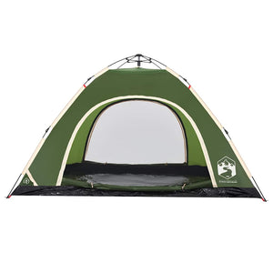 5-Personen Campingzelt Grün Quick Release