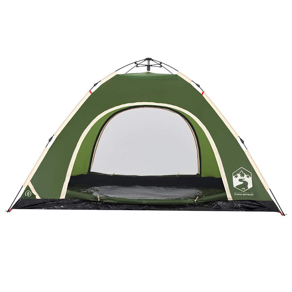 5-Personen Campingzelt Grün Quick Release