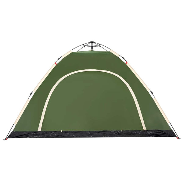 5-Personen Campingzelt Grün Quick Release