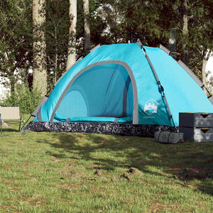 5-Personen Campingzelt Blau Quick Release