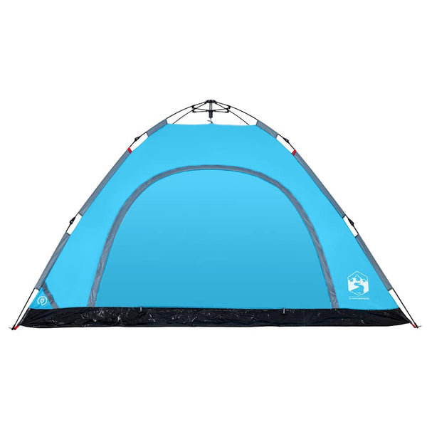 5-Personen Campingzelt Blau Quick Release