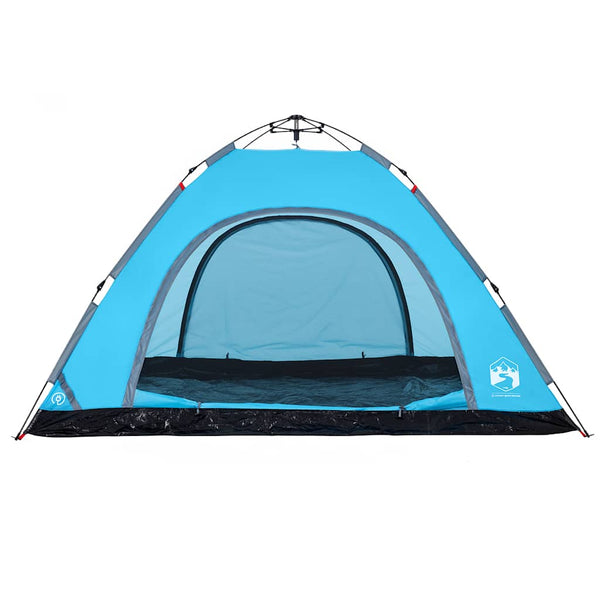 5-Personen Campingzelt Blau Quick Release