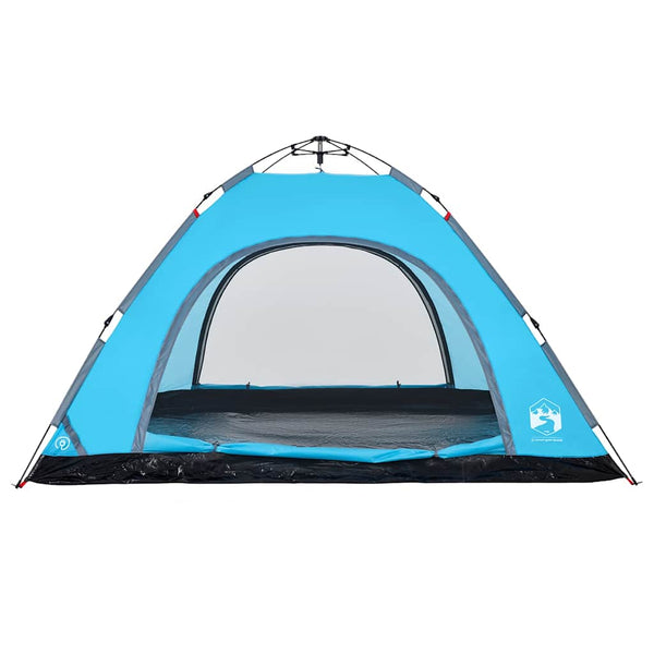 5-Personen Campingzelt Blau Quick Release