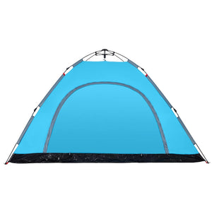 5-Personen Campingzelt Blau Quick Release