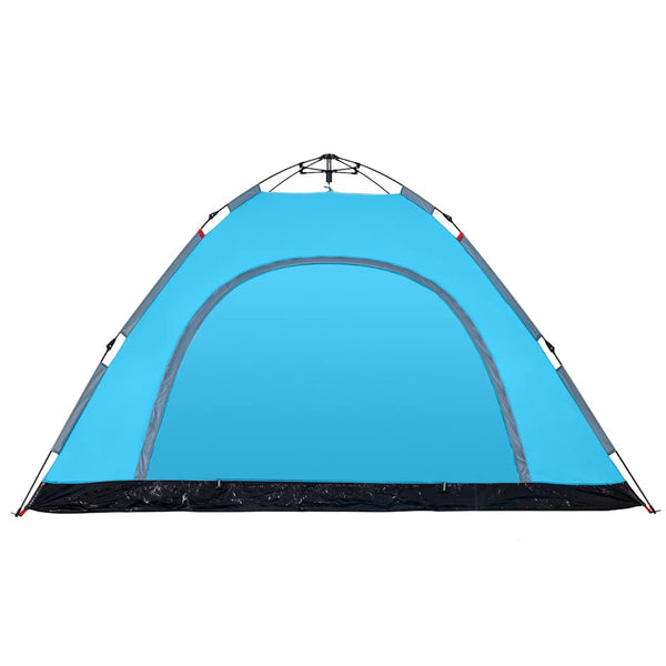 5-Personen Campingzelt Blau Quick Release