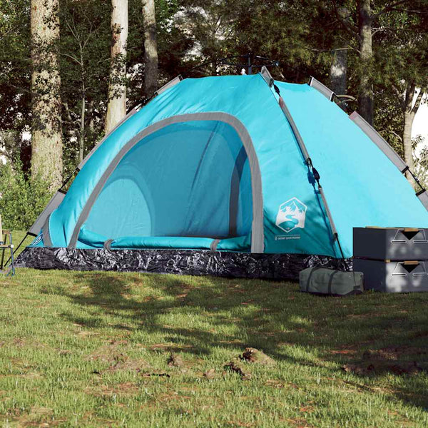 5-Personen Campingzelt Blau Quick Release