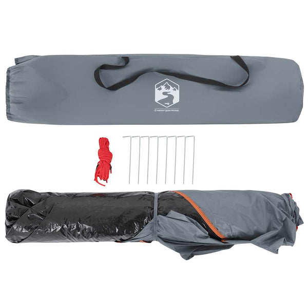5-Personen Campingzelt Grau/Orange Quick Release