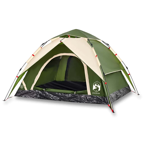 3-Personen Kuppelzelt Grün Quick Release