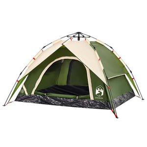 3-Personen Kuppelzelt Grün Quick Release