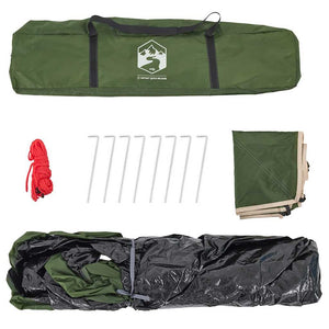 3-Personen Kuppelzelt Grün Quick Release