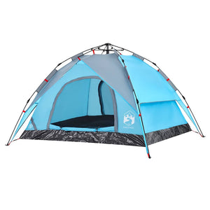 3-Personen Kuppelzelt Blau Quick Release