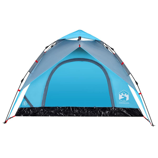 3-Personen Kuppelzelt Blau Quick Release
