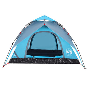 3-Personen Kuppelzelt Blau Quick Release