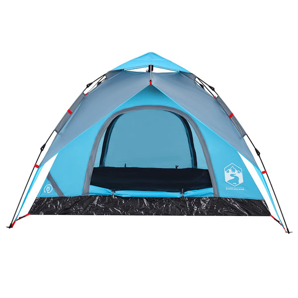3-Personen Kuppelzelt Blau Quick Release