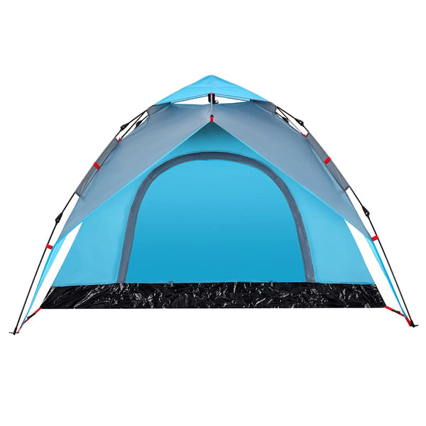 3-Personen Kuppelzelt Blau Quick Release