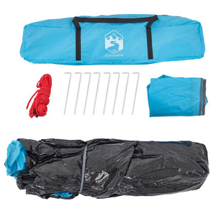 3-Personen Kuppelzelt Blau Quick Release