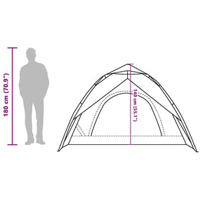 Kuppel-Campingzelt für 4 Personen, verdunkelt