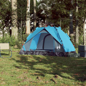 2-Personen Campingzelt Kuppelzelt Blau