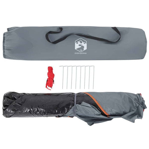 2-Personen Kuppelzelt Grau/Orange Quick Release