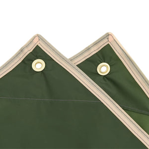 Regenponcho Grün mit Kapuze 2-in-1