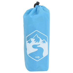 2-in-1 Regenponcho mit Kapuze Blau 223x145 cm