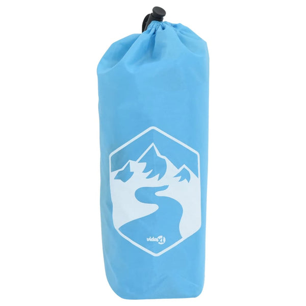 2-in-1 Regenponcho mit Kapuze Blau 223x145 cm